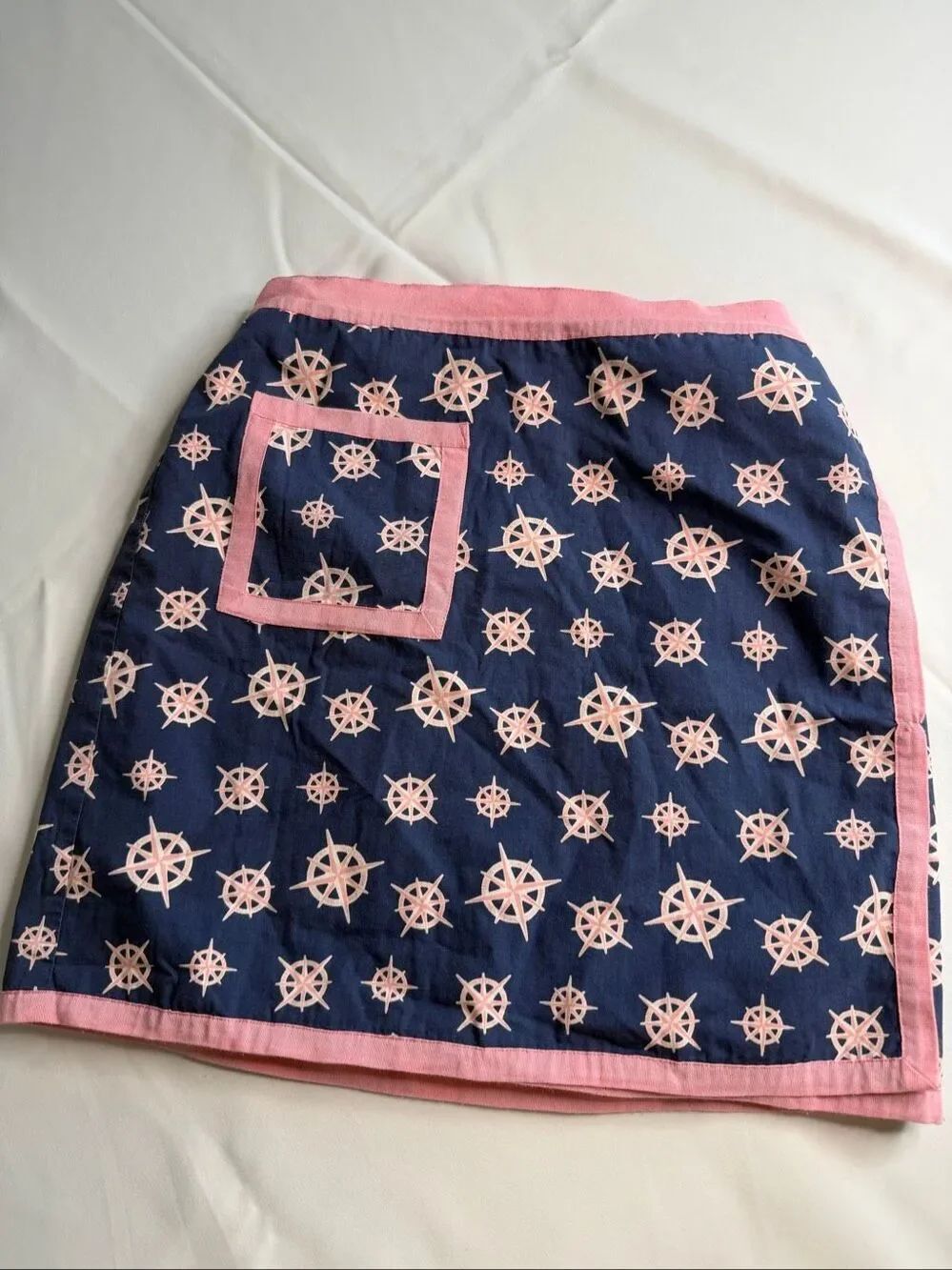 Vineyard Vines Women’s Compass Print Wrap Skirt Size 6